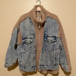 Anthropologie- BLANK-NYC faux/denim jacket